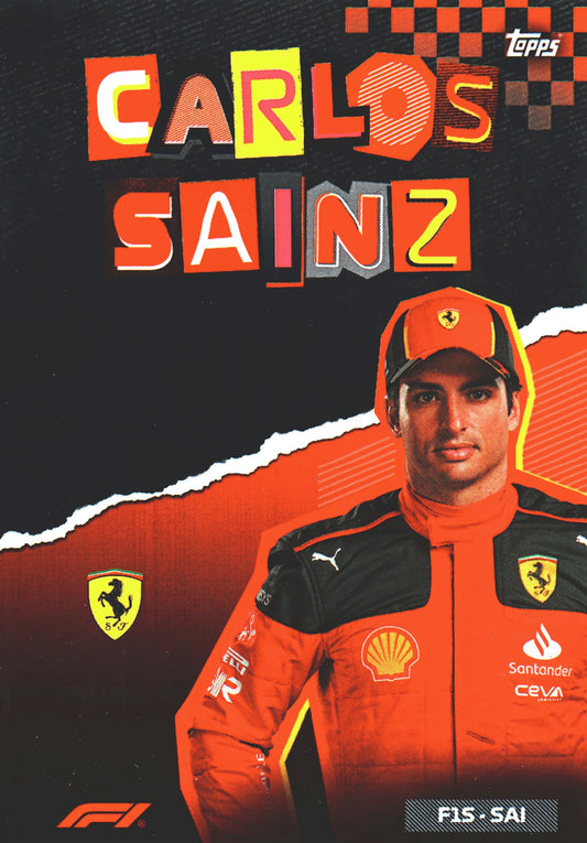 2023 Topps Formula 1 Album Exclusive Carlos Sainz #FAS-SAI Ferrari