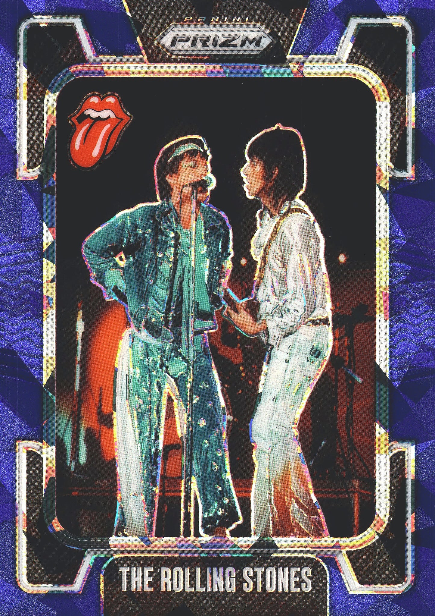 2025 Panini Prizm The Rolling Stones Blue Ice /75 The Rolling Stones #51