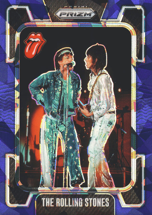 2025 Panini Prizm The Rolling Stones Blue Ice /75 The Rolling Stones #51