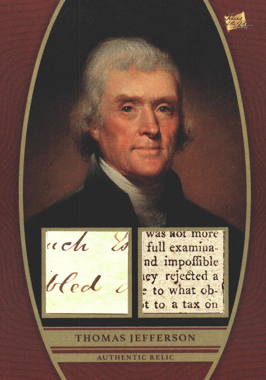 2024 Pieces of the Past Dual Relic Thomas Jefferson Red #DR-TJ