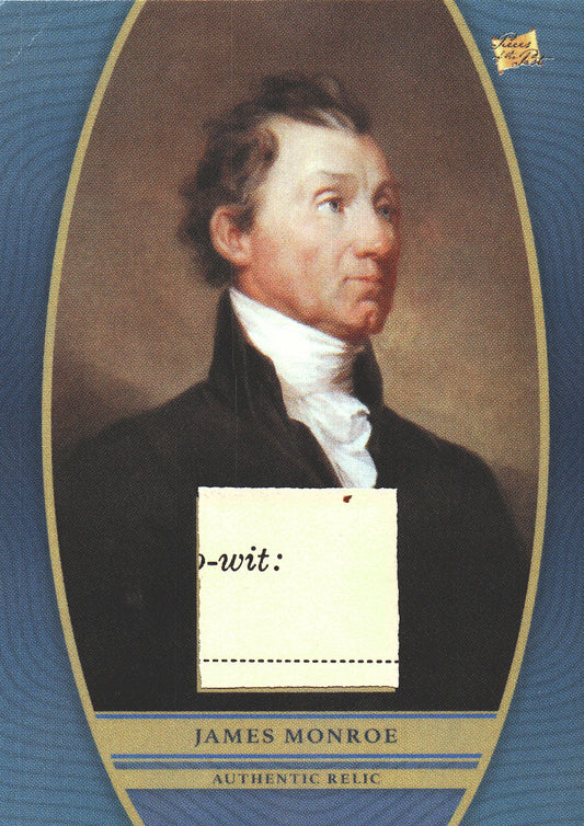 2024 Pieces of the Past Relic James Monroe #SR-JM2