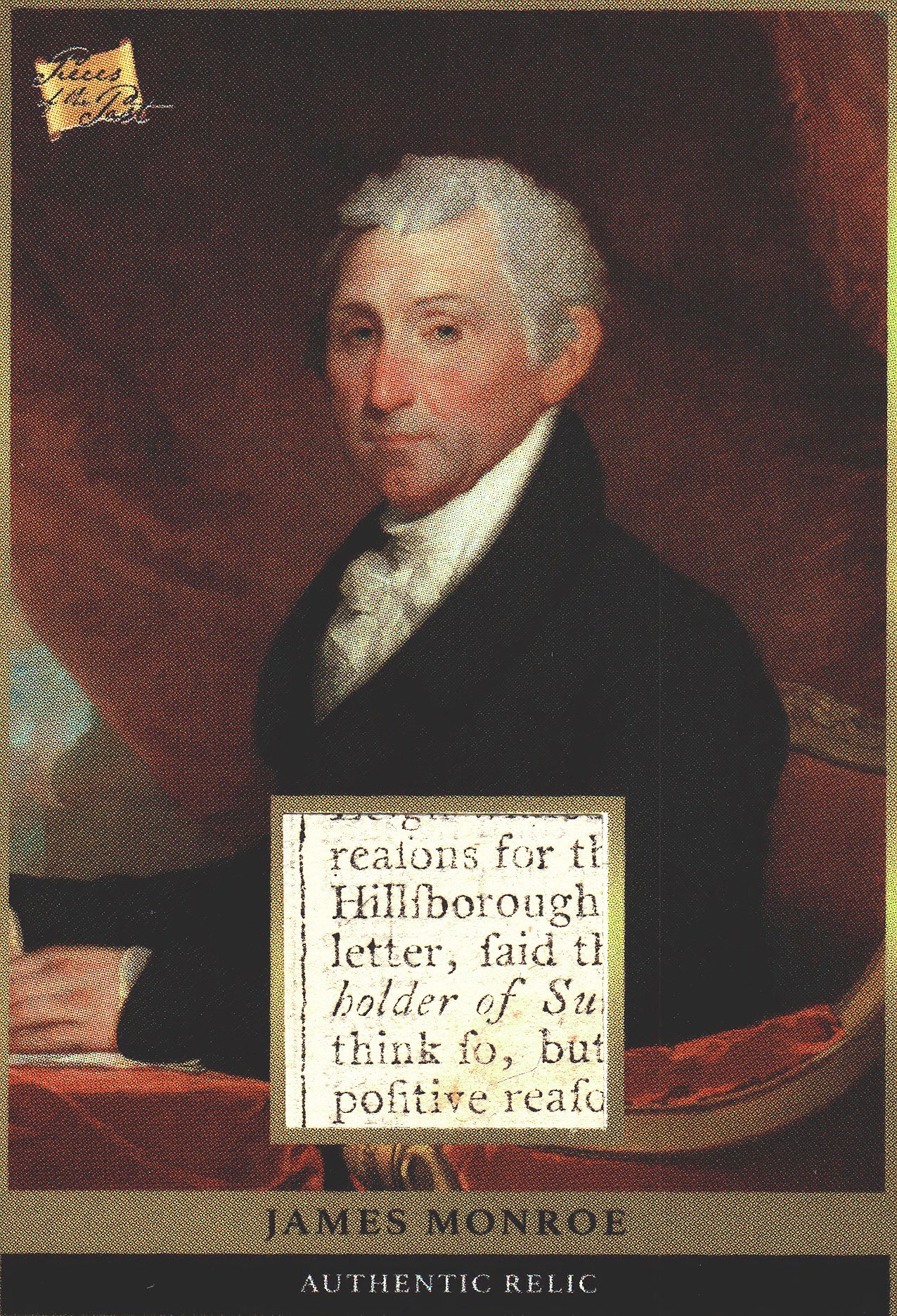 2024 Pieces of the Past Relic James Monroe #POTP-13