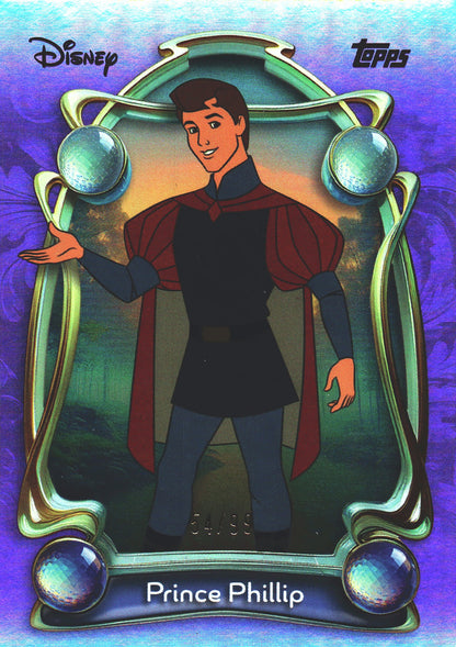 2025 Topps Disney Wonder Prince Phillip Purple Foil /99 #34