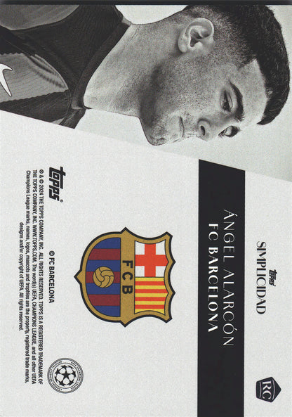 2023 Topps Simplicidad UCC Angel Alarcon RC FC Barcelona