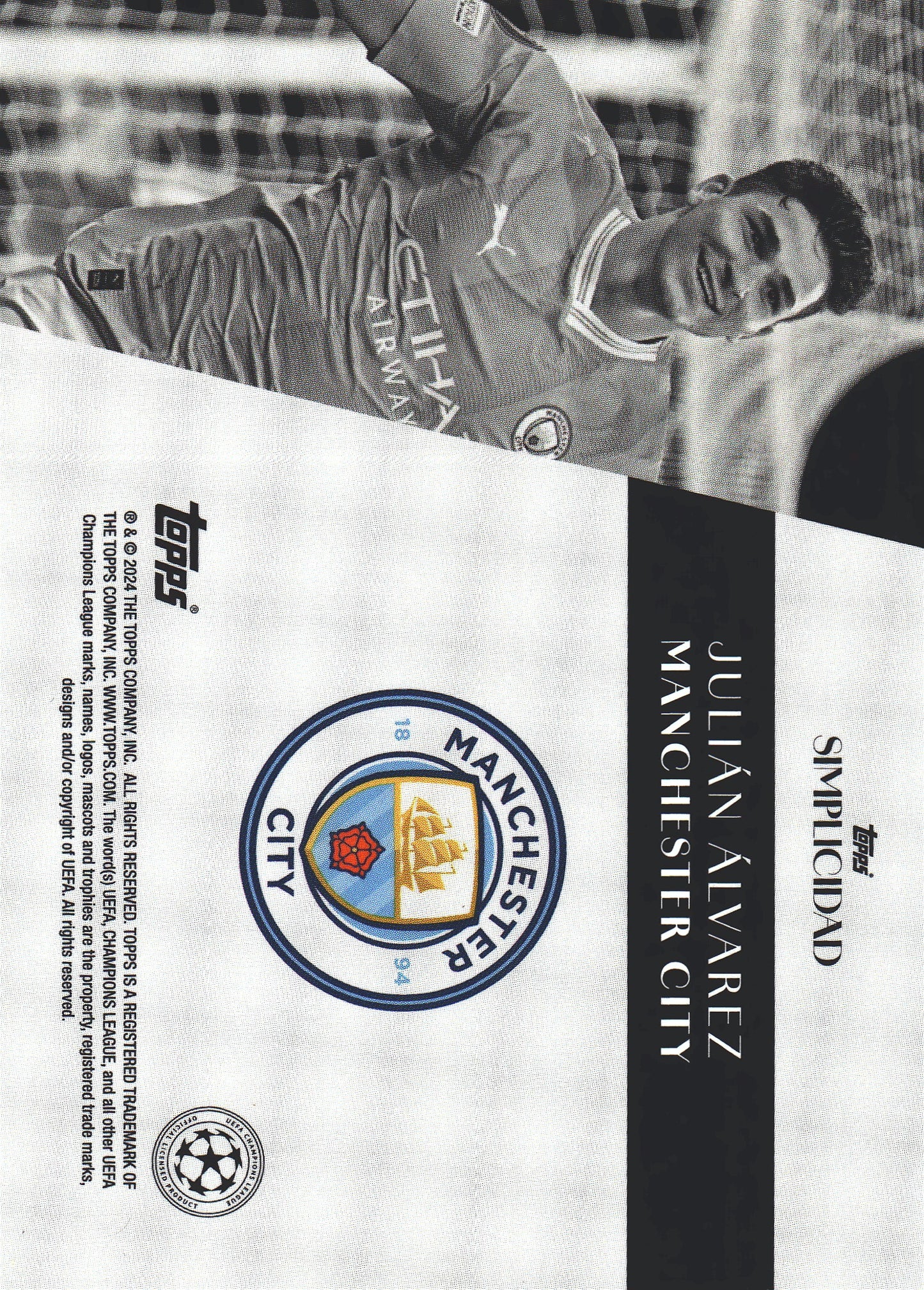 2023 Topps Simplicidad UCC Julian Alvarez Manchester City
