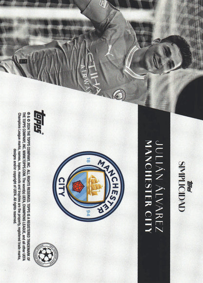 2023 Topps Simplicidad UCC Julian Alvarez Manchester City