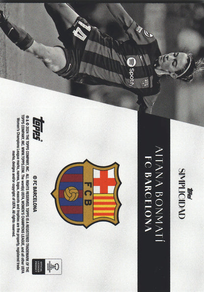 2023 Topps Simplicidad UCC Aitana Bonmati FC Barcelona Femeni