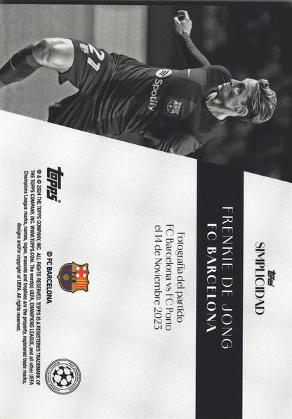 2023 Topps Simplicidad UCC Frenkie de Jong FC Barcelona