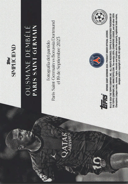 2023 Topps Simplicidad UCC Ousmane Dembele Paris Saint-Germain