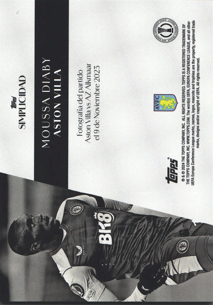 2023 Topps Simplicidad UCC Moussa Diaby Aston Villa