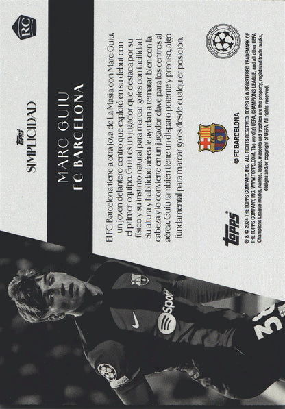 2023 Topps Simplicidad UCC Marc Guiu RC FC Barcelona