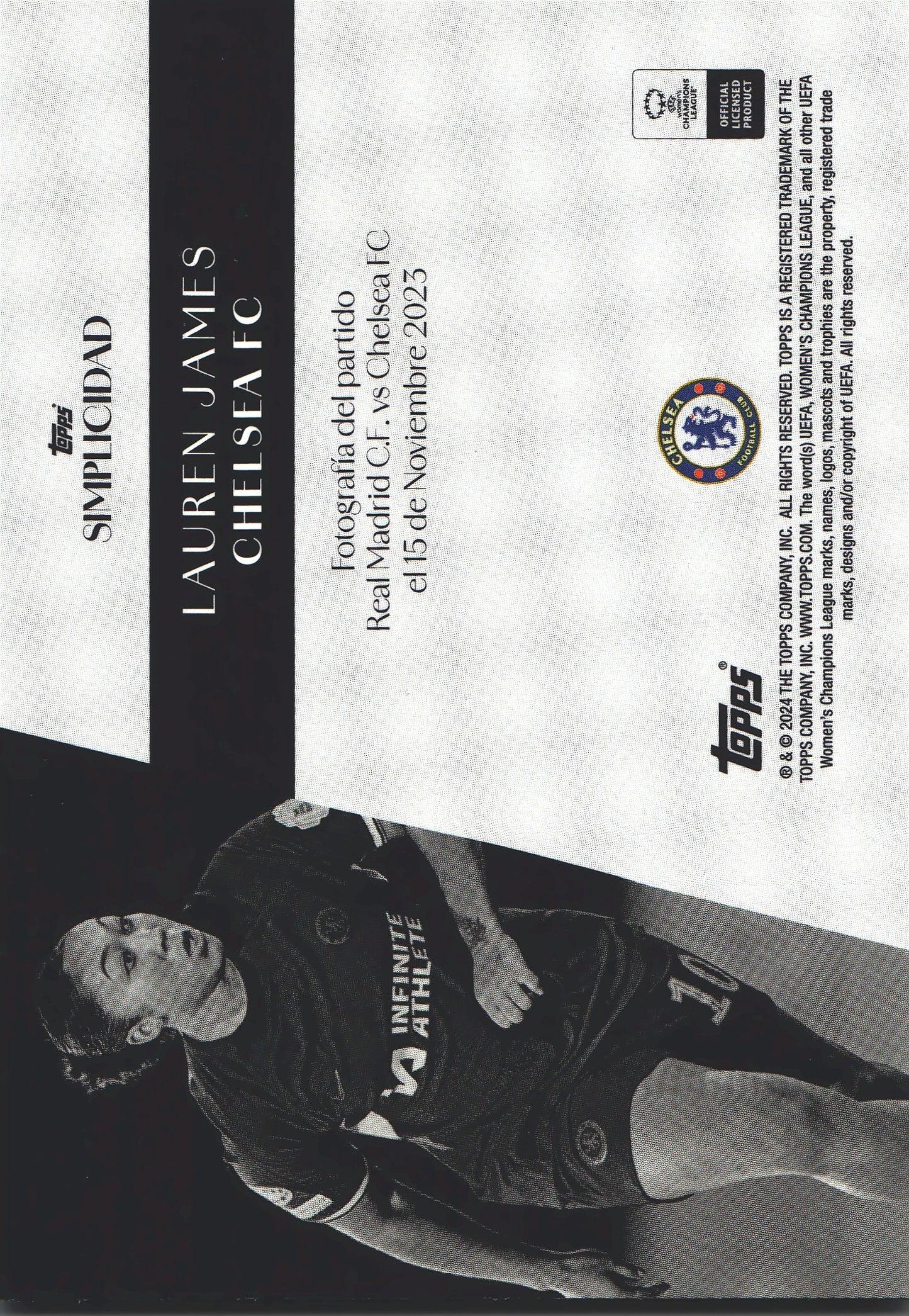 2023 Topps Simplicidad UCC Lauren James Chelsea Women