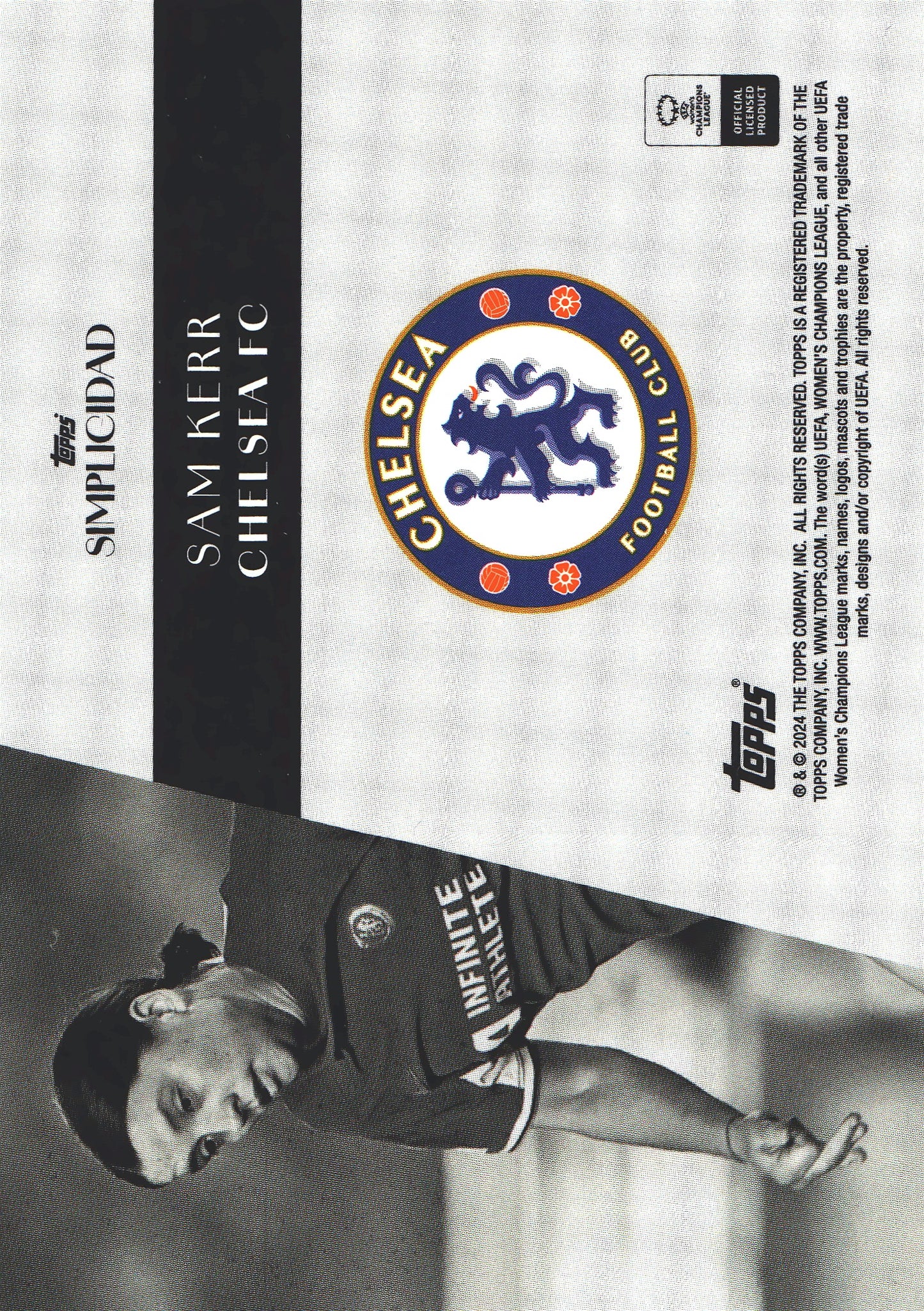 2023 Topps Simplicidad UCC Sam Kerr Chelsea Women