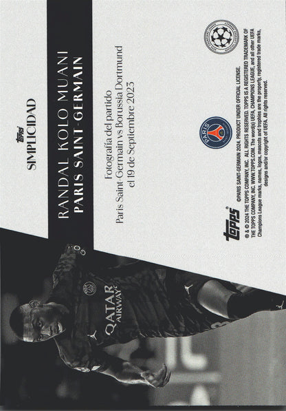 2023 Topps Simplicidad UCC Randal Kolo Muani Paris Saint-Germain