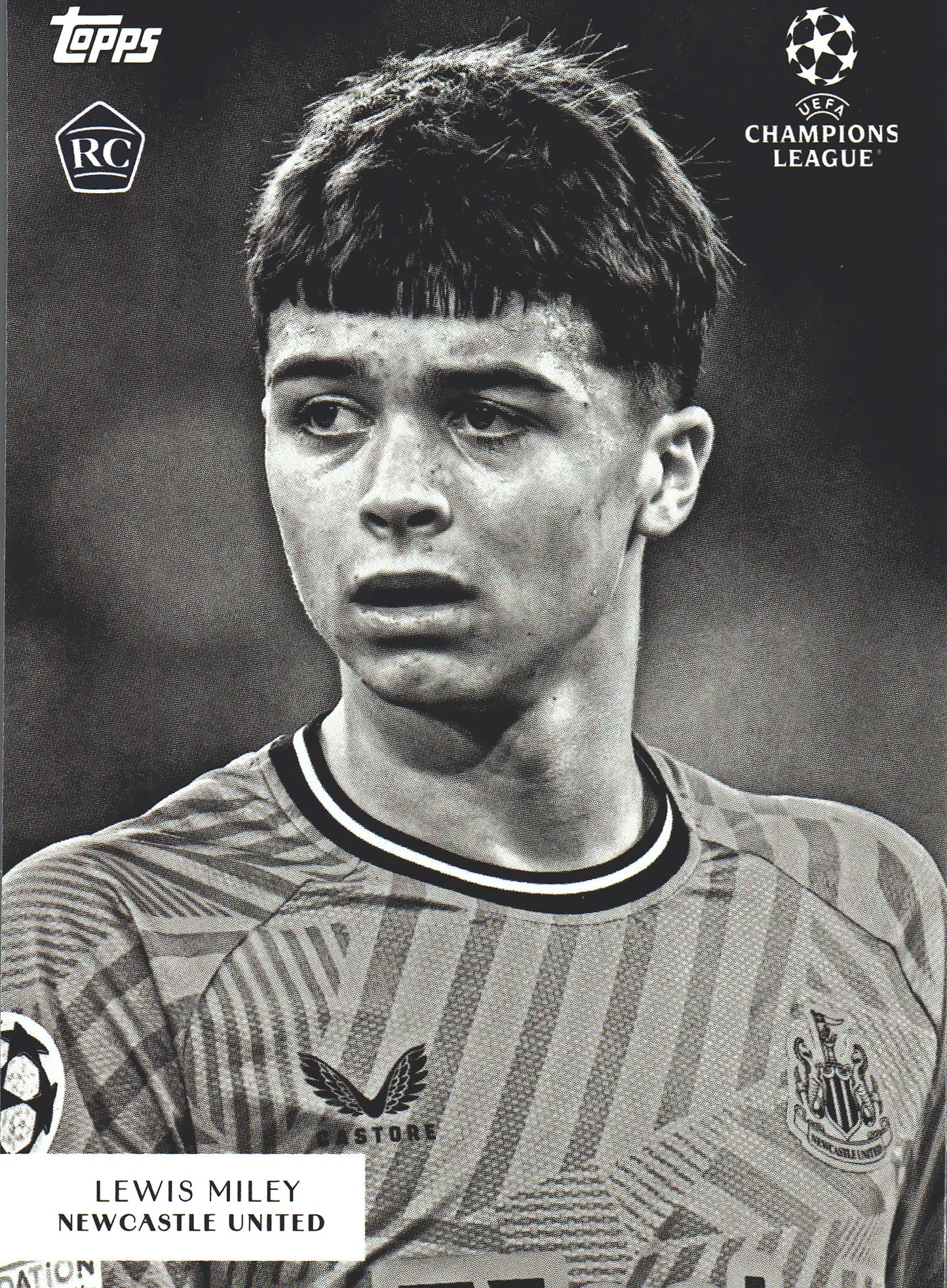 2023 Topps Simplicidad UCC Lewis Miley RC Newcastle United