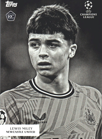 2023 Topps Simplicidad UCC Lewis Miley RC Newcastle United