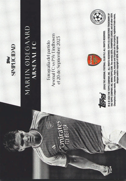 2023 Topps Simplicidad UCC Martin Odegaard Arsenal