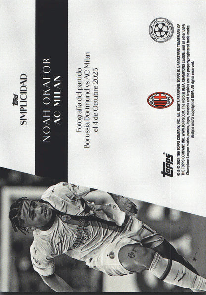 2023 Topps Simplicidad UCC Noah Okafor AC Milan