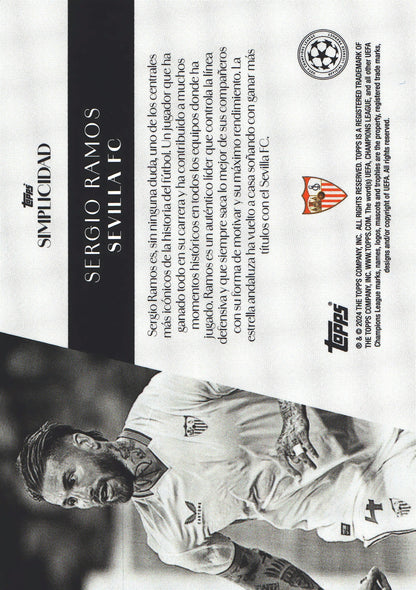 2023 Topps Simplicidad UCC Sergio Ramos Sevilla