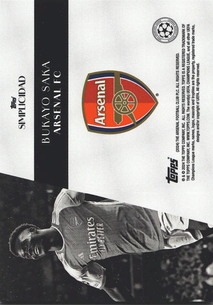 2023 Topps Simplicidad UCC Bukayo Saka Arsenal