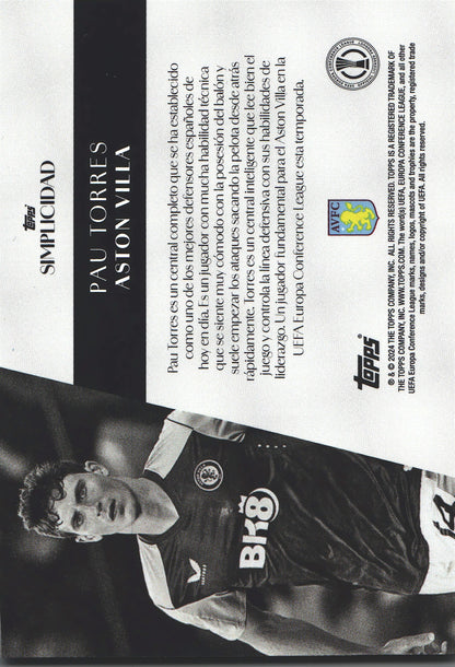 2023 Topps Simplicidad UCC Pau Torres Villarreal