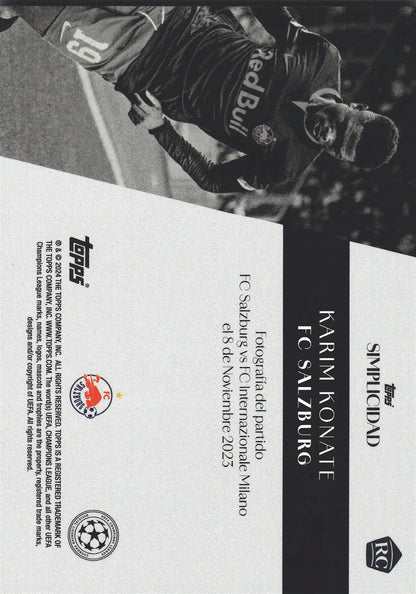 2023 Topps Simplicidad UCC Karim Konate Salzburg