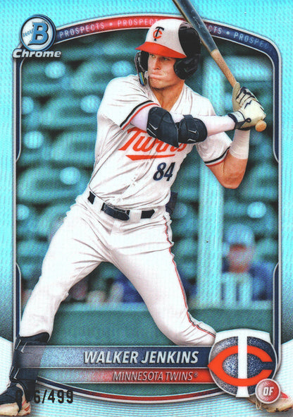 2025 Topps Bowman Chrome Prospect Walker Jenkins /499 #BCP-1 Minnesota Twins