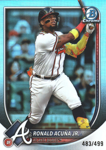 2025 Topps Bowman Chrome Ronald Acuna Jr /499 #13 Atlanta Braves