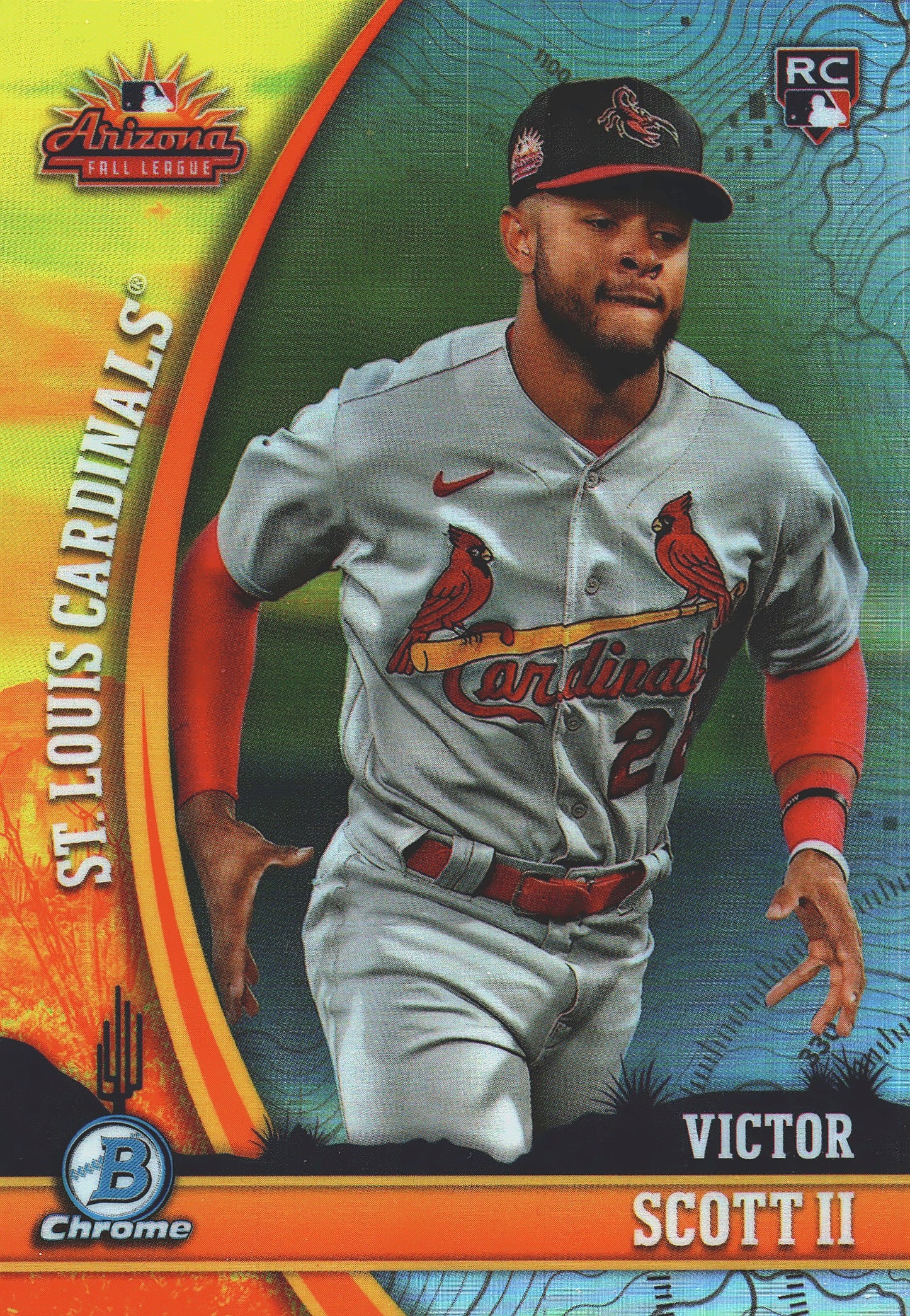 2024 Topps Bowman Chrome AFL Fall Stars Victor Scott II #AFLS-2 St. Louis Cardinals