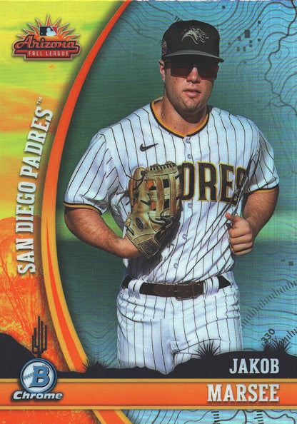 2024 Topps Bowman Chrome AFL Fall Stars Jakob Marsee #AFLS-3 San Diego Padres
