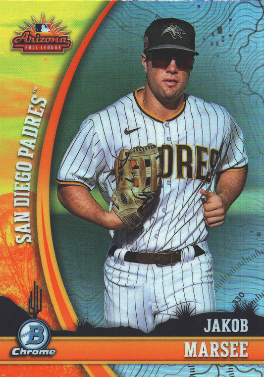 2024 Topps Bowman Chrome AFL Fall Stars Jakob Marsee #AFLS-3 San Diego Padres