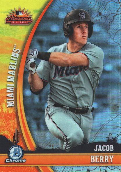 2024 Topps Bowman Chrome AFL Fall Stars Jacob Berry #AFLS-4 Miami Marlins