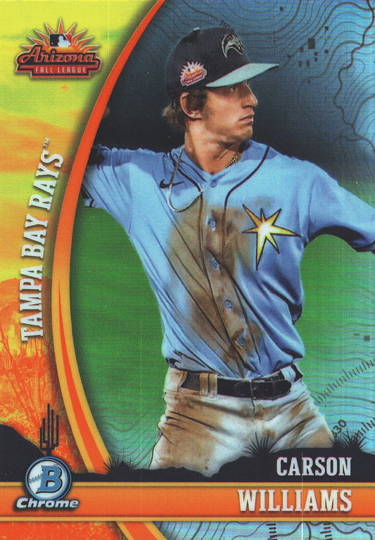 2024 Topps Bowman Chrome AFL Fall Stars Carson Williams #AFLS-7 Tampa Bay Rays
