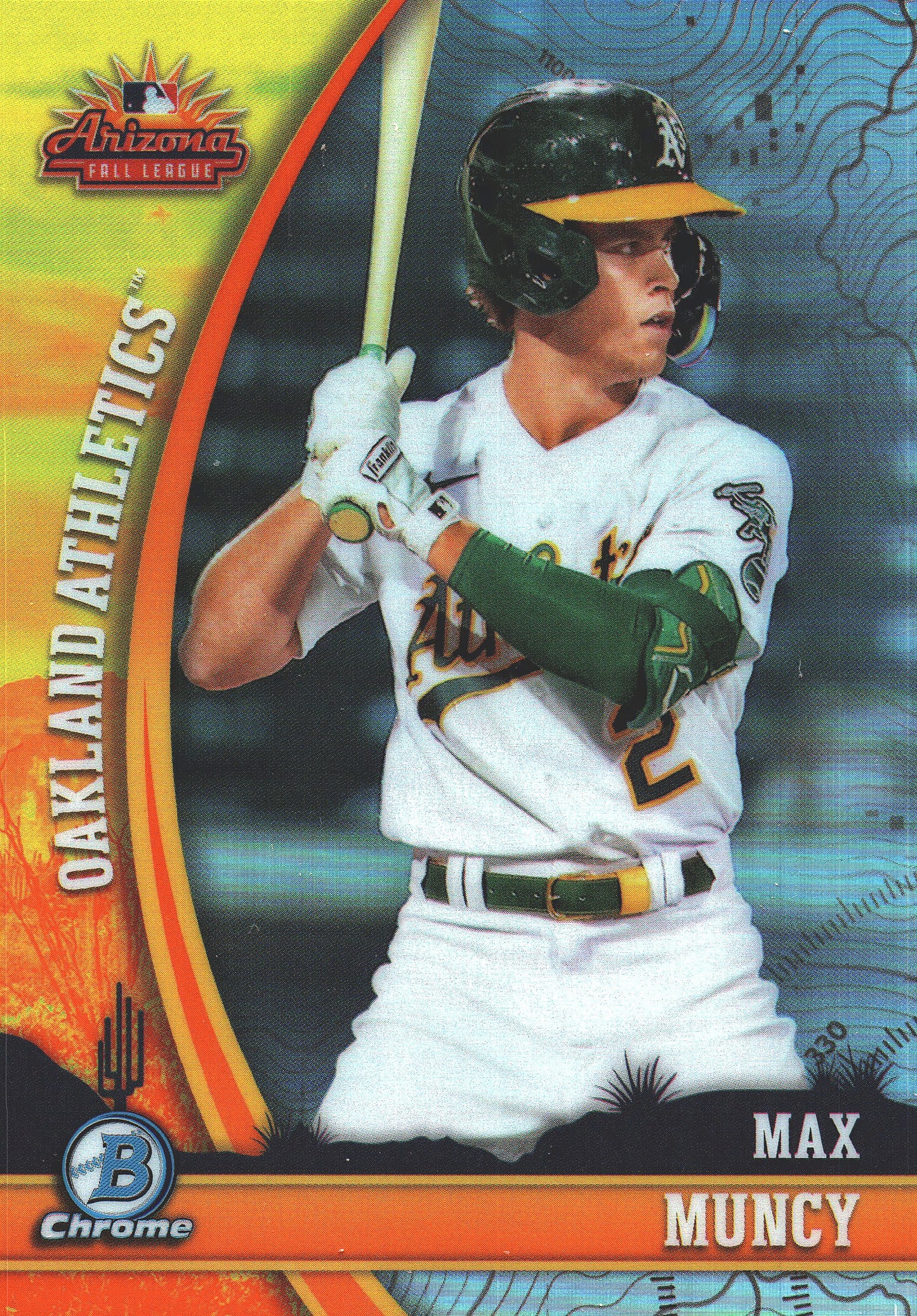2024 Topps Bowman Chrome AFL Fall Stars Max Muncy #AFLS-9 Oakland Athletics