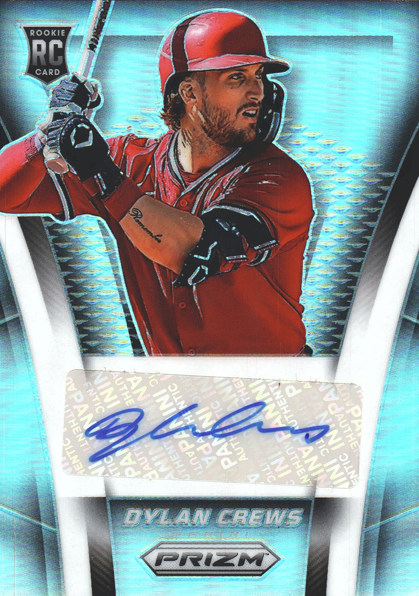 2025 Panini Prizm Dylan Crews RC Autograph Silver #TS-DC Washington Nationals