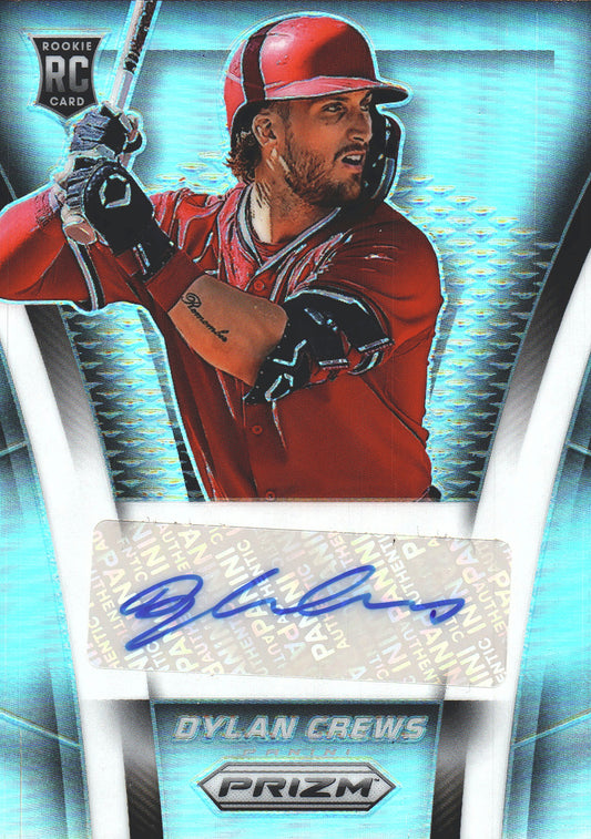 2025 Panini Prizm Dylan Crews RC Autograph Silver #TS-DC Washington Nationals