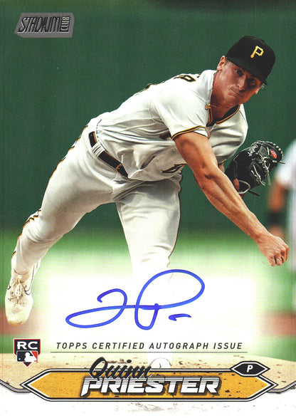 2024 Topps Stadium Club Quinn Priester RC Autograph #SCBA-QP Pittsburgh Pirates