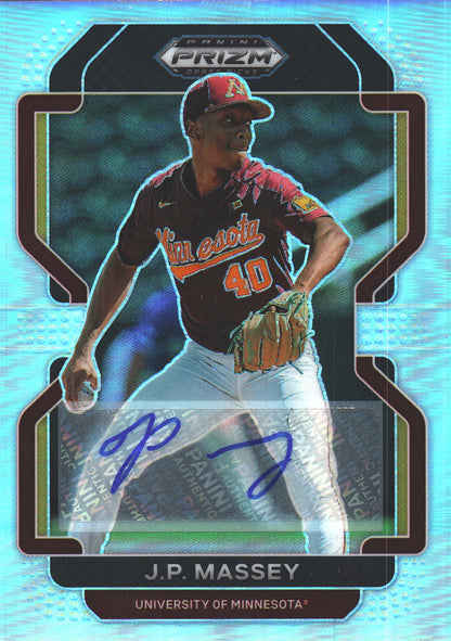 2022 Panini Prizm JP Massey Autograph #PDP200 Minnesota Golden Gophers (NCAA)