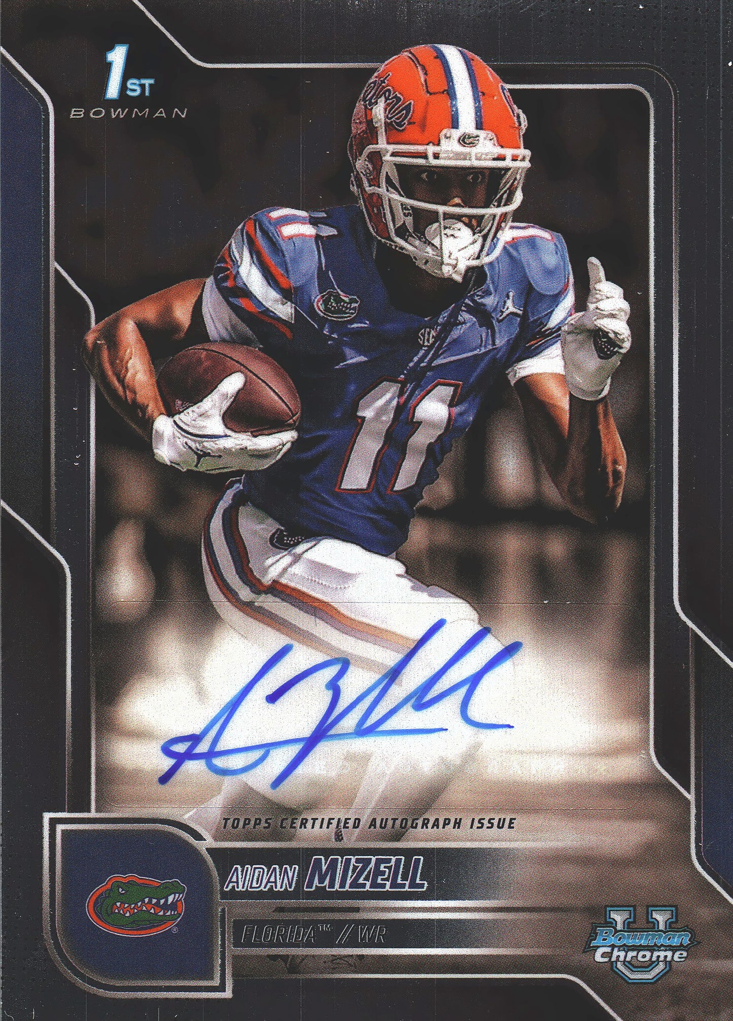 2025 Topps Bowman University Aidan Mizell Autograph #BCA-AM Florida Gators (NCAA)