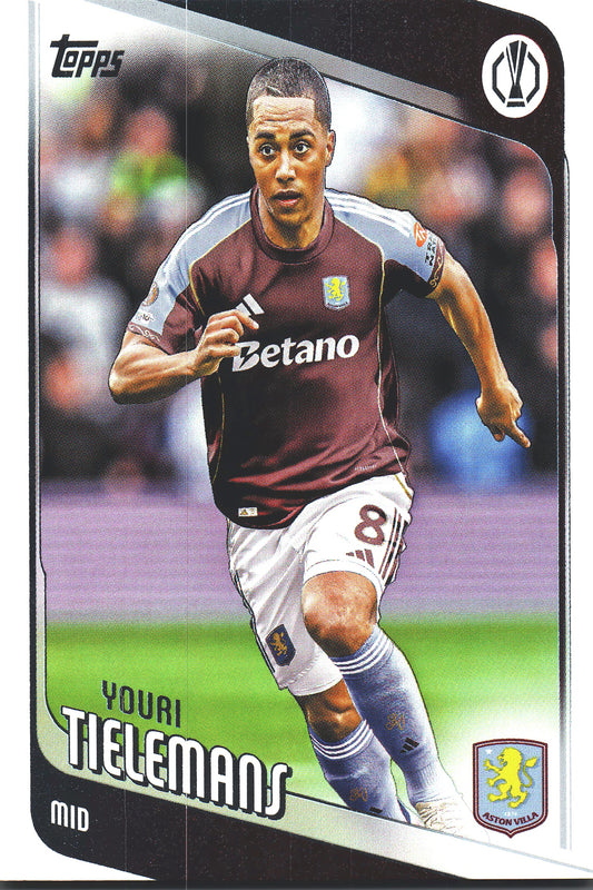 2025 Topps UCC Youri Tielemans #8 Aston Villa