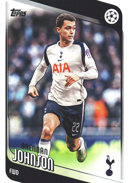 2025 Topps UCC Brennan Johnson #18 Tottenham Hotspur