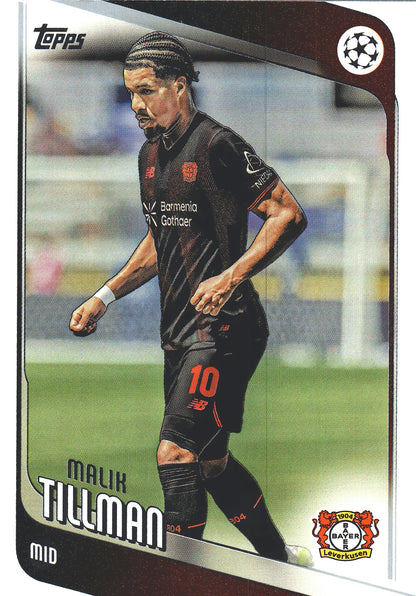 2025 Topps UCC Malik Tillman #24 Bayer Leverkusen