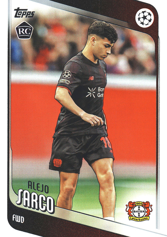 2025 Topps UCC Alejo Sarco RC #44 Bayer Leverkusen