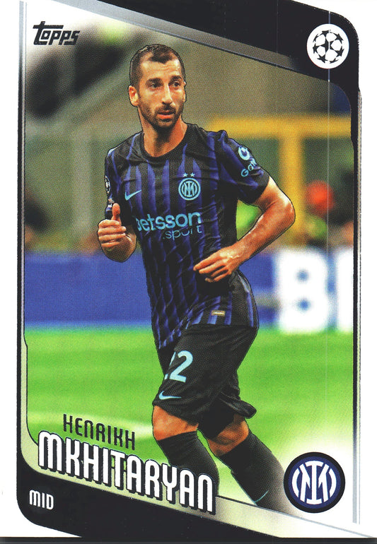 2025 Topps UCC Henrikh Mkhitaryan #57 Inter Milan