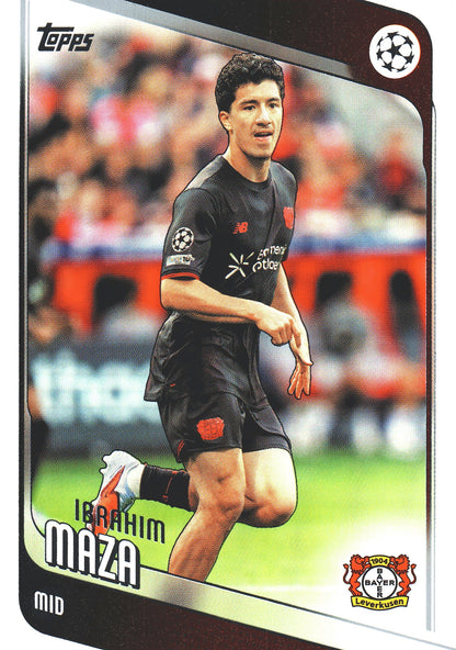 2025 Topps UCC Ibrahim Maza #72 Bayer Leverkusen
