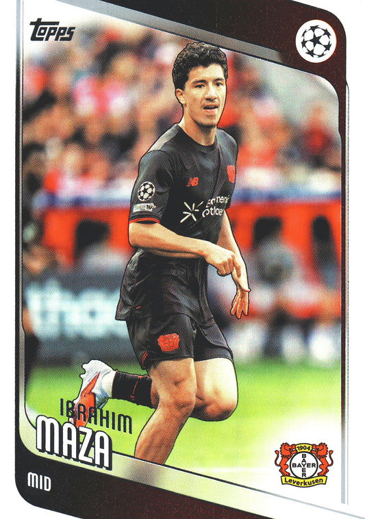 2025 Topps UCC Ibrahim Maza #72 Bayer Leverkusen