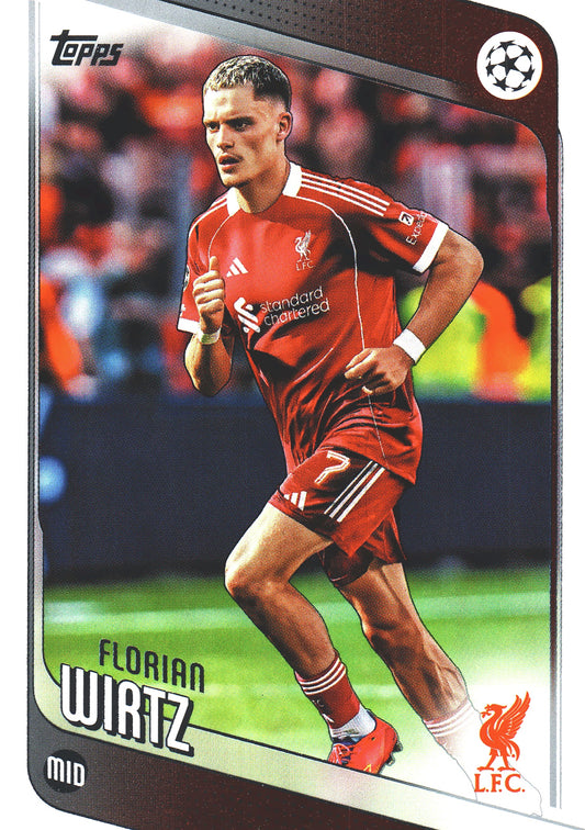 2025 Topps UCC Florian Wirtz #74 Liverpool