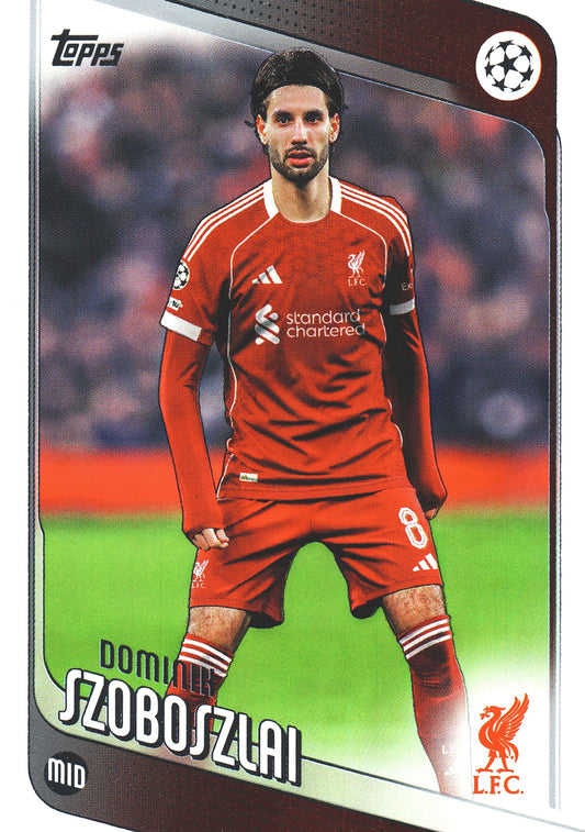 2025 Topps UCC Dominik Szoboszlai #78 Liverpool