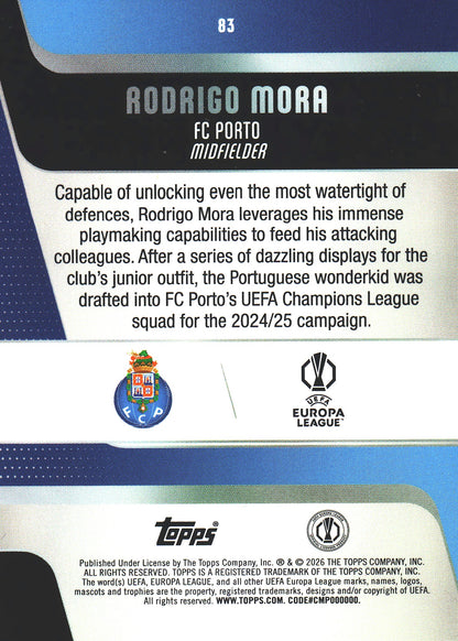 2025 Topps UCC Rodrigo Mora Future Stars #83 FC Porto
