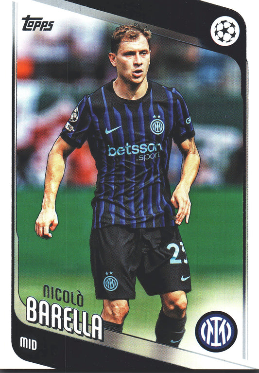 2025 Topps UCC Nicolo Barella #108 Inter Milan